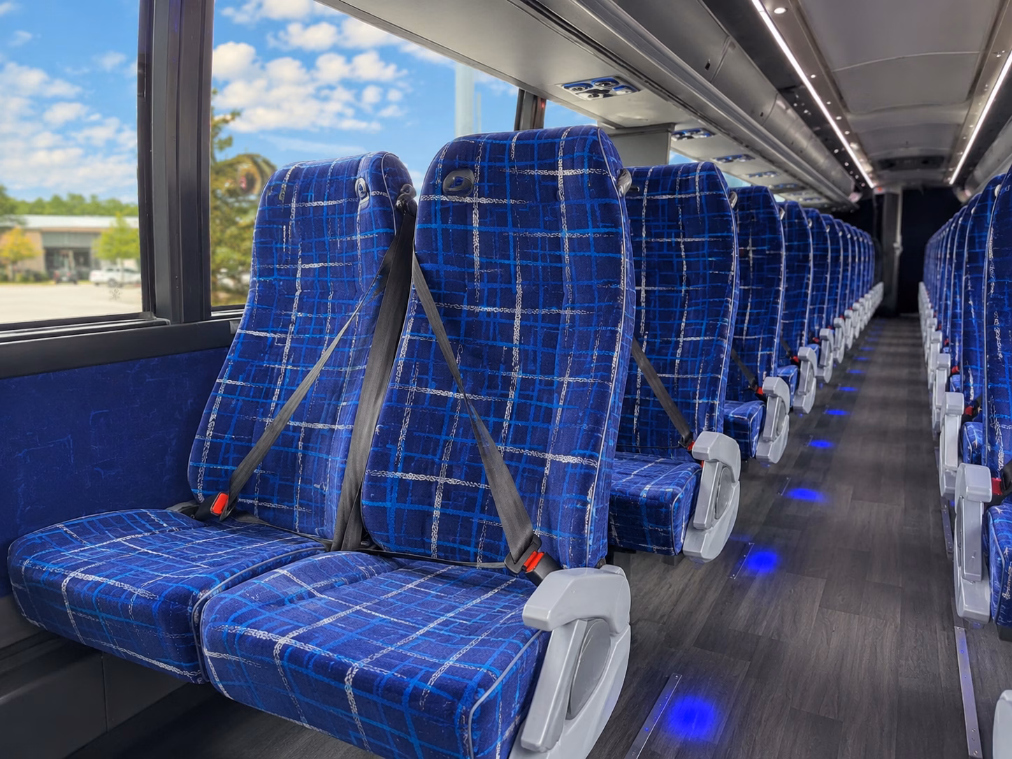 browse a large selection of charter buses for gsp airport transfers and multi city executive travel
