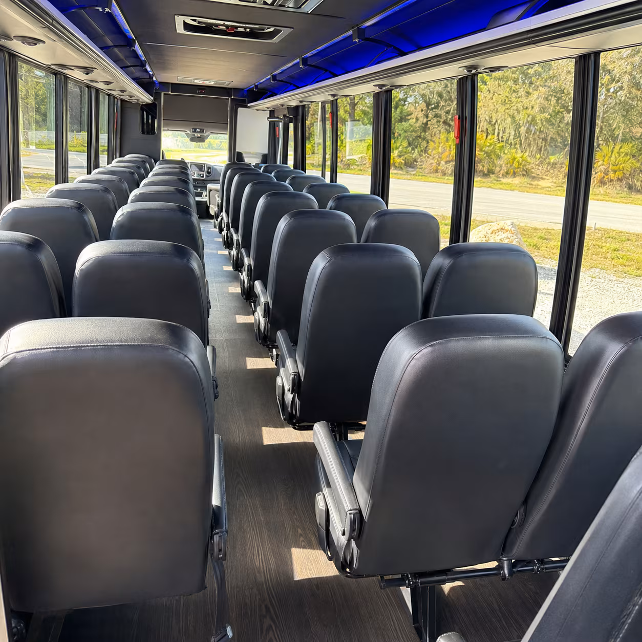 greenville religious group transportation onboard seating