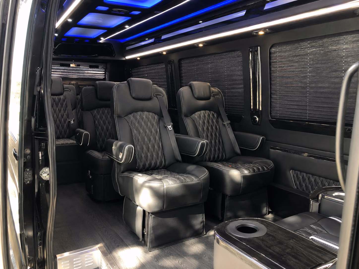 sprinter van with driver inside